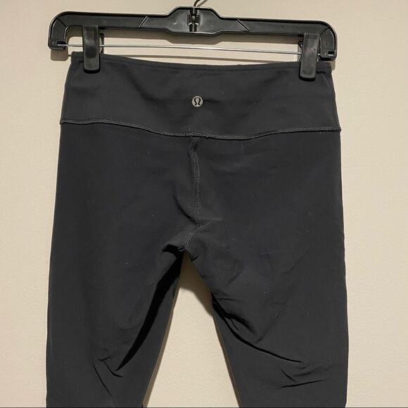 LULULEMON Wunder Under Leggings Pants Reversible Coal Gray Luon Medium Rise - Picture 8 of 15